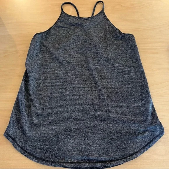 2 Lululemon Fast as Light Singlet Tank Tops Heathered Black & Blue Colors Small - Picture 4 of 10